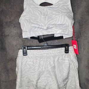 Juicy Couture Sports Bra/Running Short Set